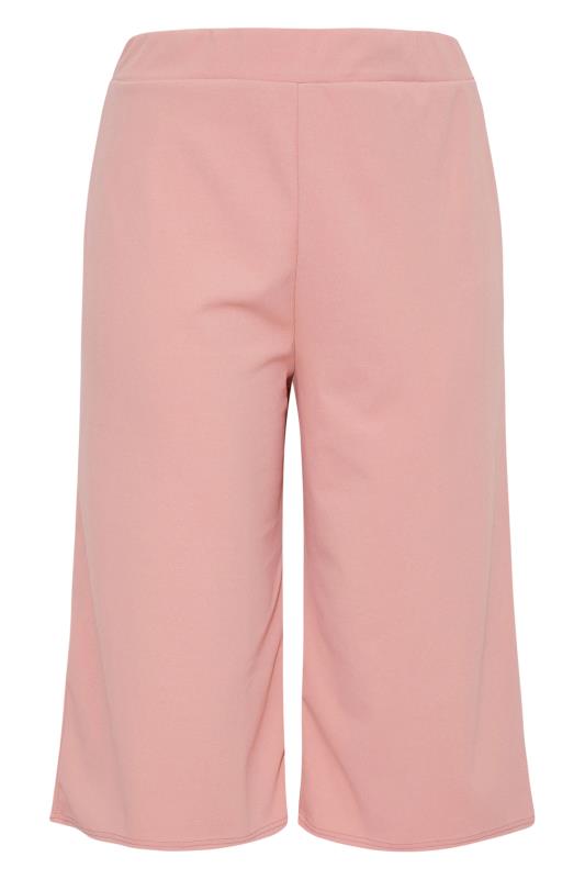 YOURS LONDON Curve Pink Wide Leg Culottes Size 14-32 4
