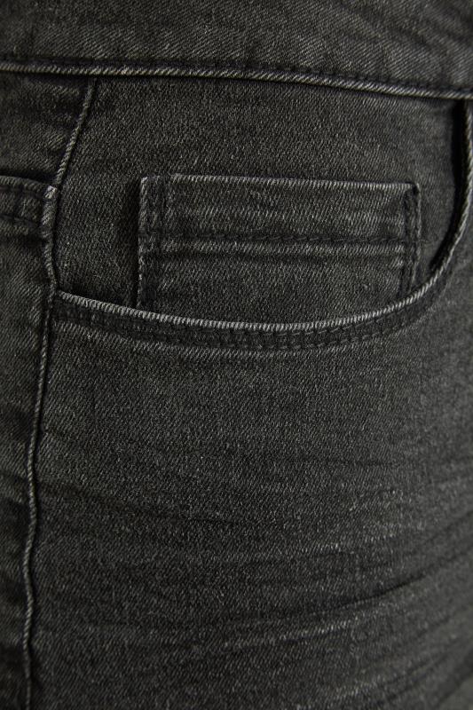 LTS Tall Black Washed Denim Shorts_Z.jpg