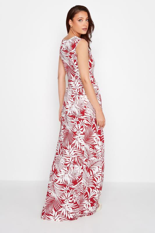 LTS Tall Red Tropical Print Maxi Dress 3