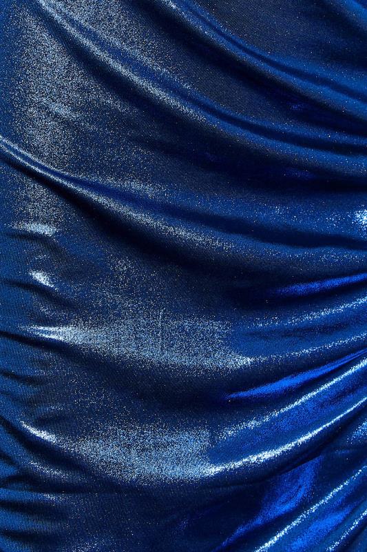 LTS Tall Women's Blue Two Tone Metallic Midi Dress | Long Tall Sally 5