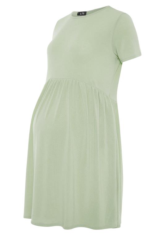 LTS Tall Maternity Green Peplum Dress 6