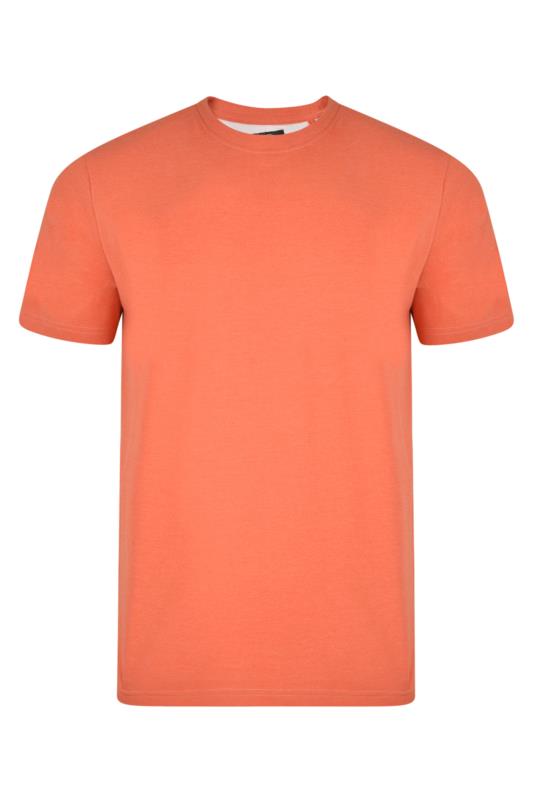 KAM Big & Tall Orange Plain T-Shirt 2