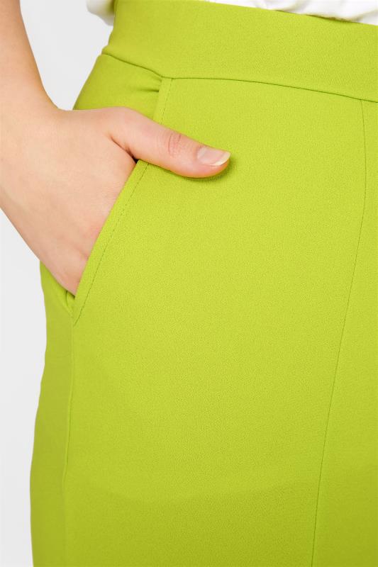 LIMITED COLLECTION Curve Sharp Green Split Hem Tapered Trousers_E.jpg