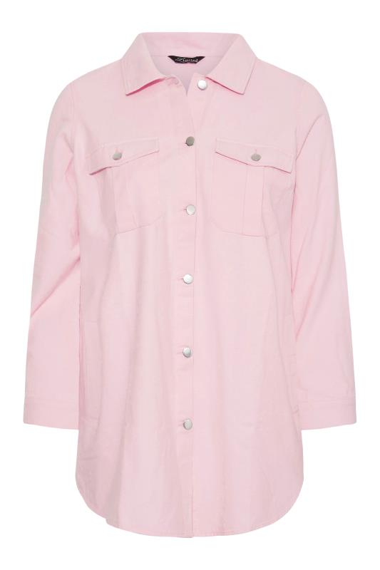 LIMITED COLLECTION Curve Light Pink Shacket 6