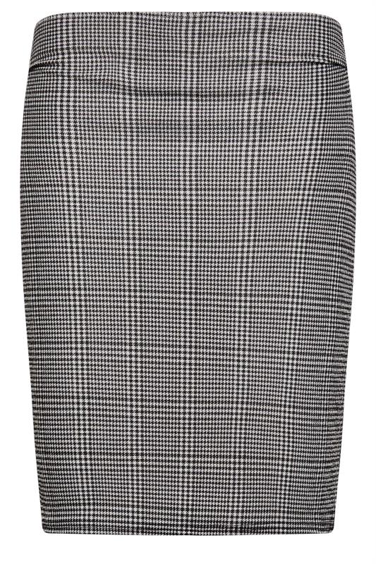 LTS Tall Black & Grey Check Stretch Mini Skirt | Long Tall Sally 4