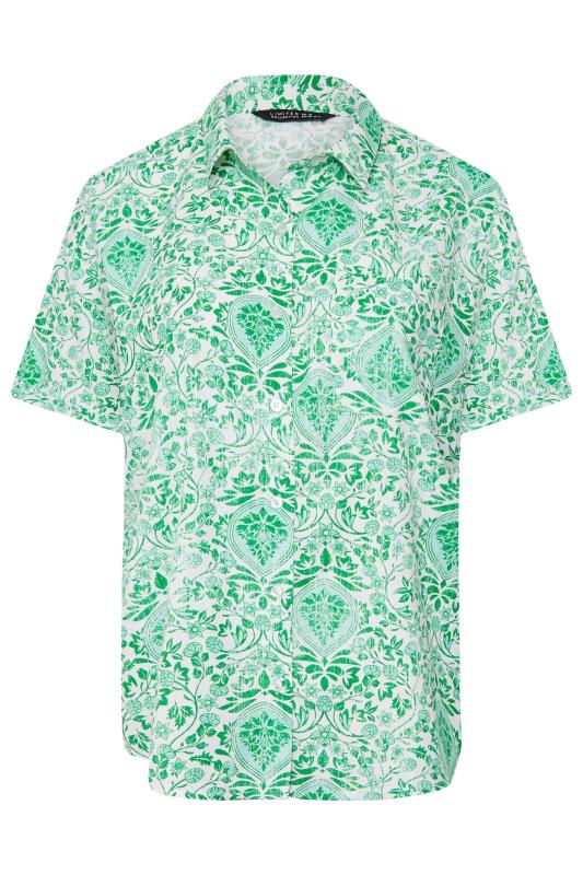 LIMITED COLLECTION Plus Size Green Paisley Print Shirt | Yours Clothing 6