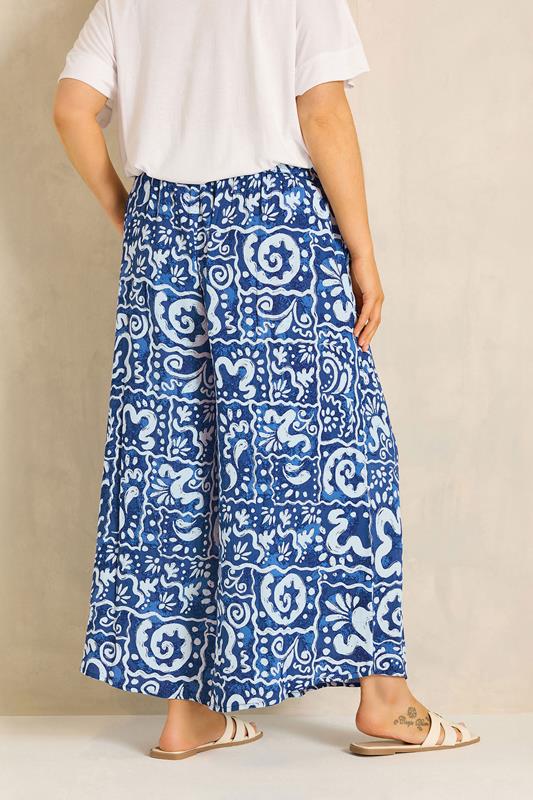 EVANS Plus Size Blue Abstract Print Set | Evans 6