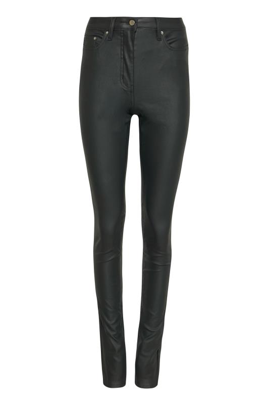 LTS Tall Black AVA Coated Jeans | Long Tall Sally 5