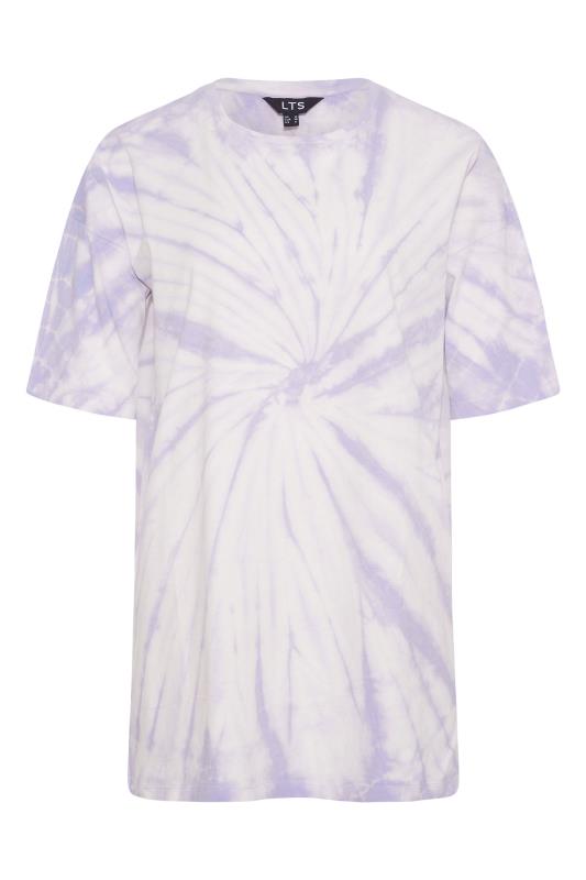 LTS Tall Lilac Purple Tie Dye T-Shirt 5
