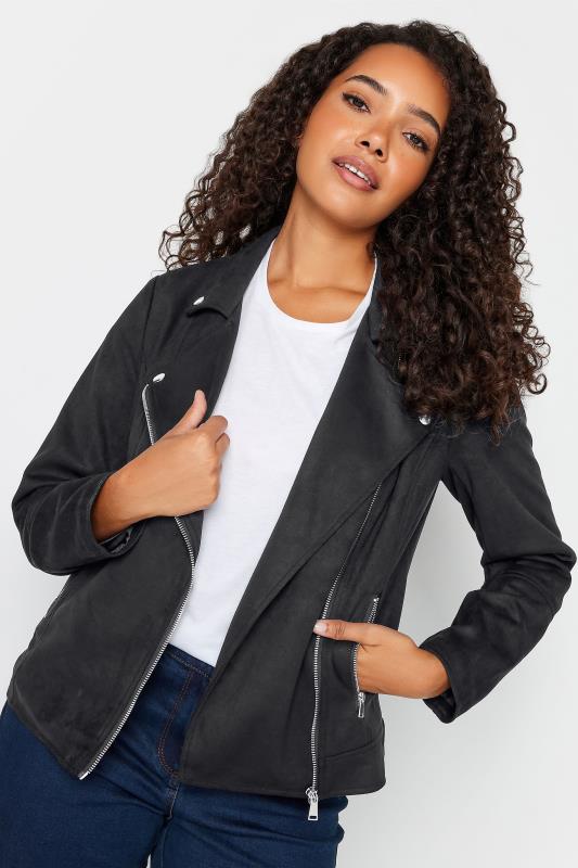 Women's  M&Co Black Faux Suede Jacket