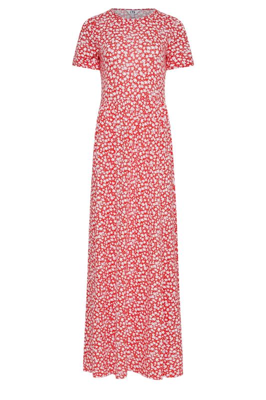 LTS Tall Red Ditsy Floral Maxi Dress 6