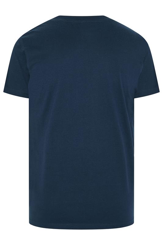 BadRhino Big & Tall Navy Blue Extra Long 'My BBQ' Graphic T-Shirt | BadRhino 6
