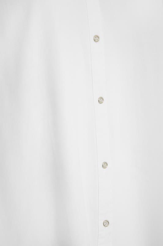 Plus Size White Short Sleeve Shirt | Yours Clothing 5