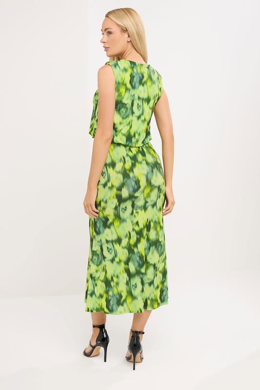 STAR Green Blurred Abstract Midi Dress | StarByJM 2