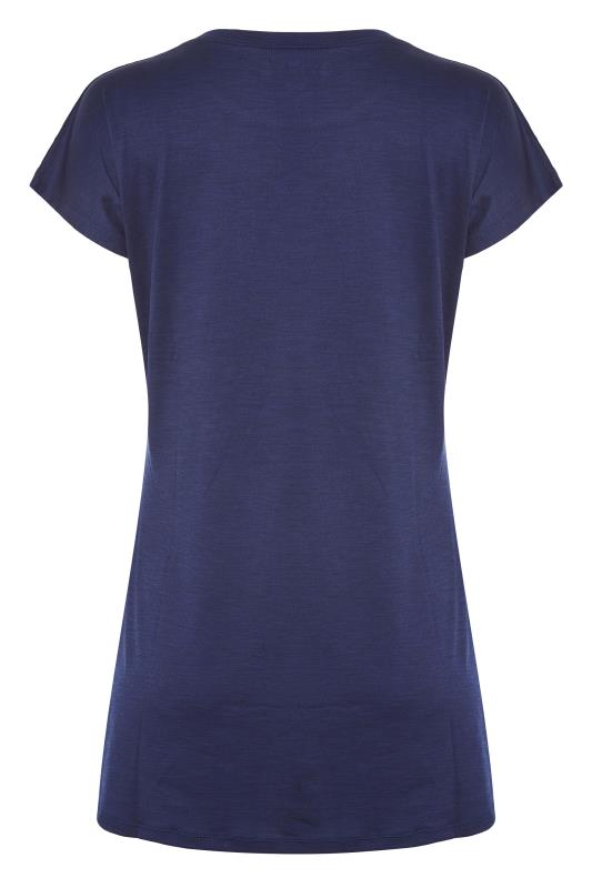 LTS ACTIVE Tall Navy Blue Graphic Top_BK.jpg