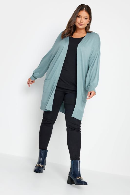 Yours Plus Size Blue Cardigan | Yours Clothing 1