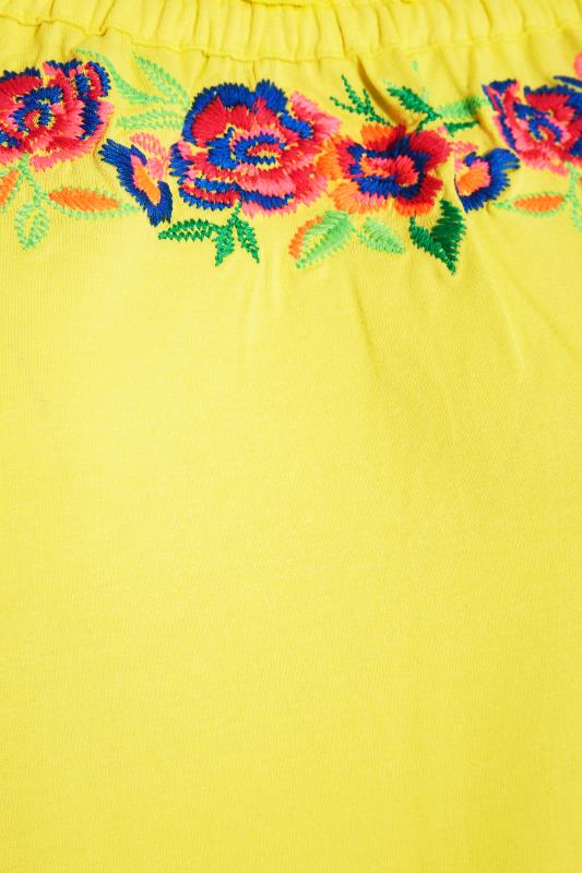 Curve Yellow Embroidered Bardot Top_Z.jpg