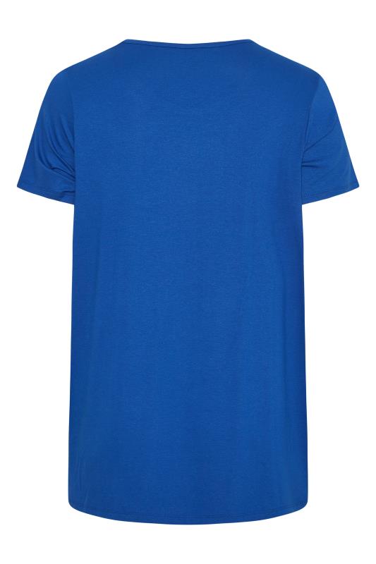 Curve Cobalt Blue Aztec Detail T-Shirt 7