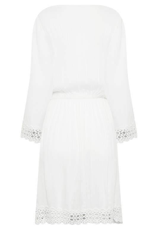 PixieGirl White Crochet Kaftan Dress | PixieGirl 8
