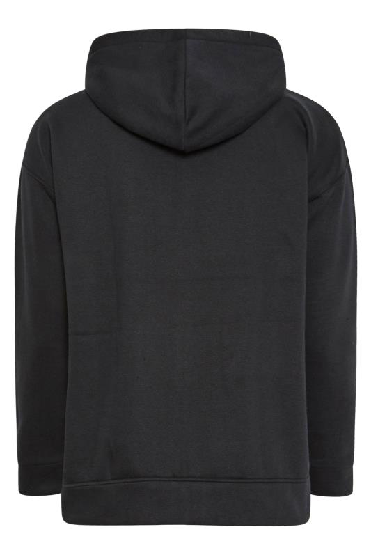 YOURS Plus Size Black Utility Pocket Zip Through Hoodie | Yours Clothing 8
