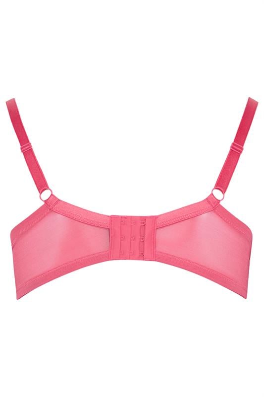 YOURS 2 PACK Plus Size Pink & Black Polka Dot Non Padded Underwired Bras | Yours Clothing 11