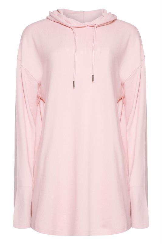 LTS Tall Pink Soft Touch Longline Hoodie 7