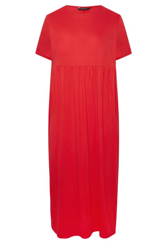LIMITED COLLECTION Plus Size Red Pocket Maxi Dress | Yours Clothing 6