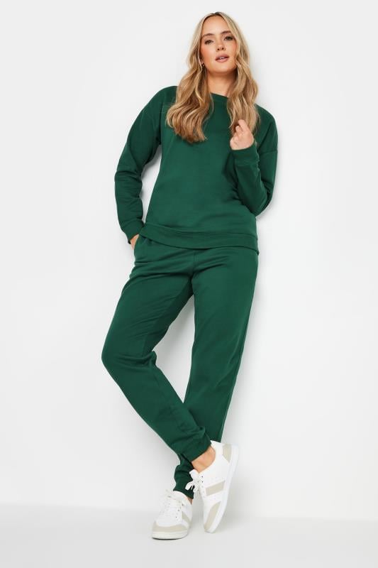 LTS Tall Women's Dark Green Cuffed Drawstring Joggers | Long Tall Sally 2