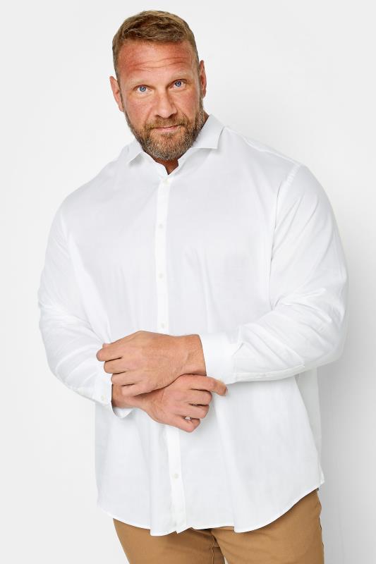  Grande Taille JACK & JONES Big & Tall White Shirt