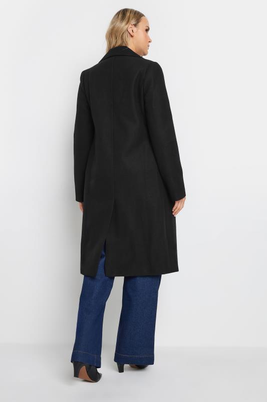 LTS Tall Black Single Breasted Formal Coat | Long Tall Sally 3