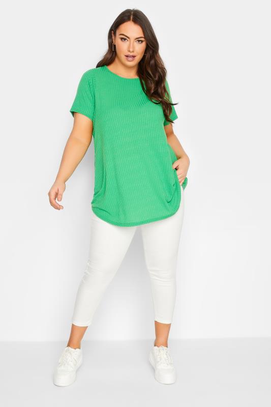 YOURS Plus Size White Cropped Stretch GRACE Jeggings | Yours Clothing  2