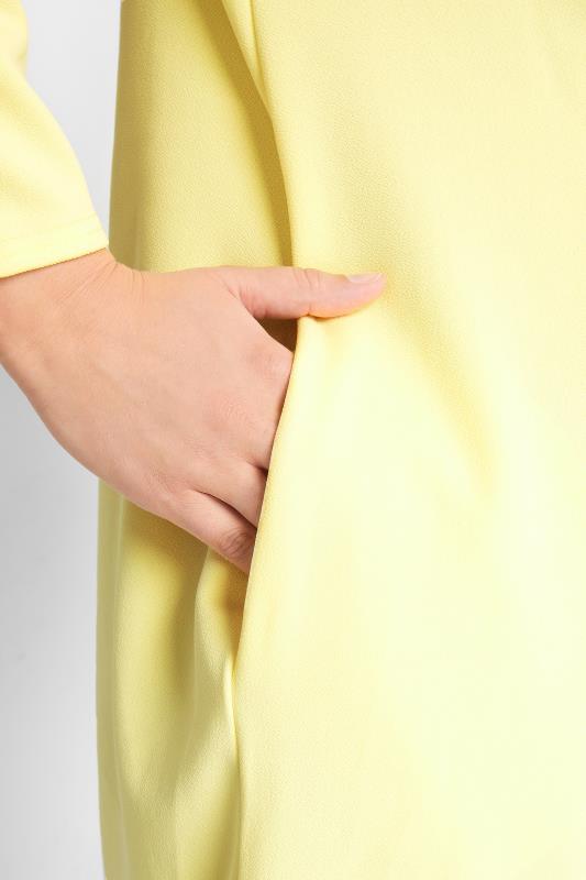 LIMITED COLLECTION Curve Lemon Yellow Long Sleeve Blazer 4