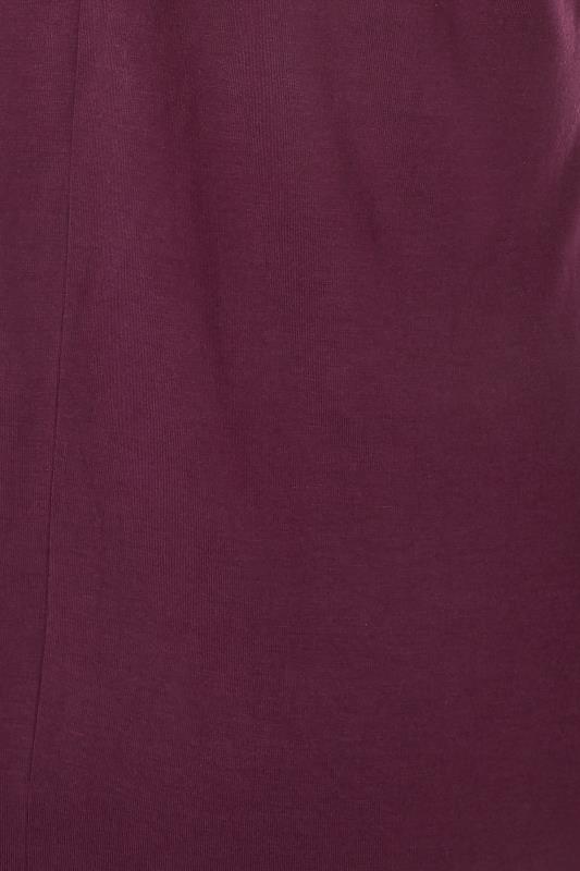 LIMITED COLLECTION Plus Size Berry Purple Turtle Neck Top | Yours Clothing 5