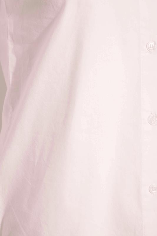 Petite Blush Pink Fitted Cotton Shirt | PixieGirl 5