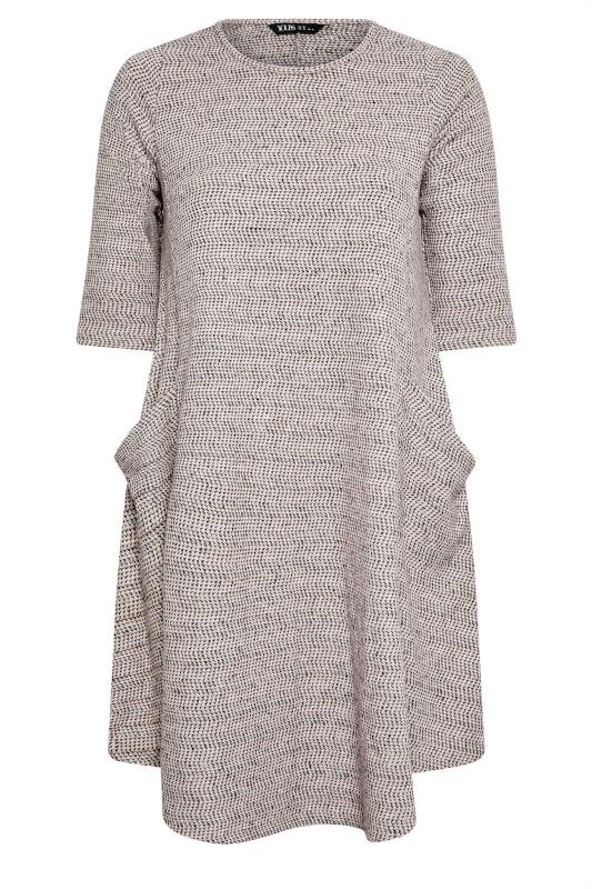 YOURS Curve Light Grey Soft Touch Pocket Dress | Yours Clothing 5