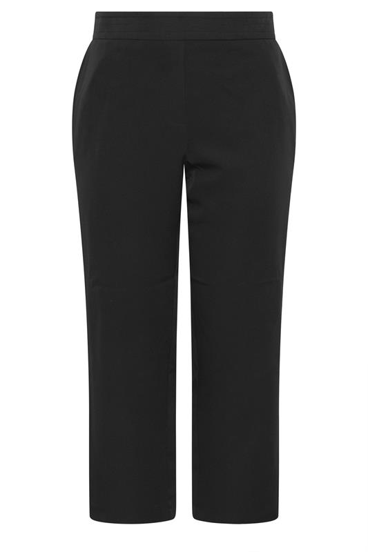 EVANS Plus Size Black Wide Leg Formal Trousers | Evans 6