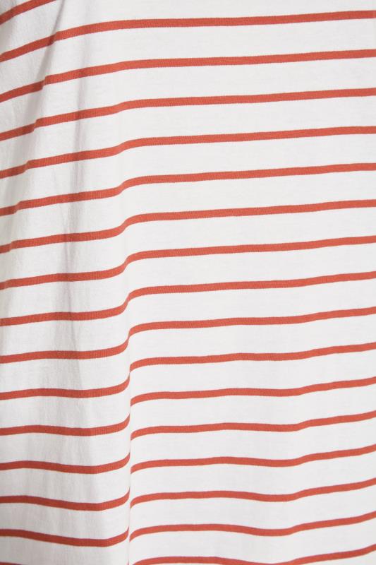 Curve White Stripe Short Sleeve T-Shirt 4