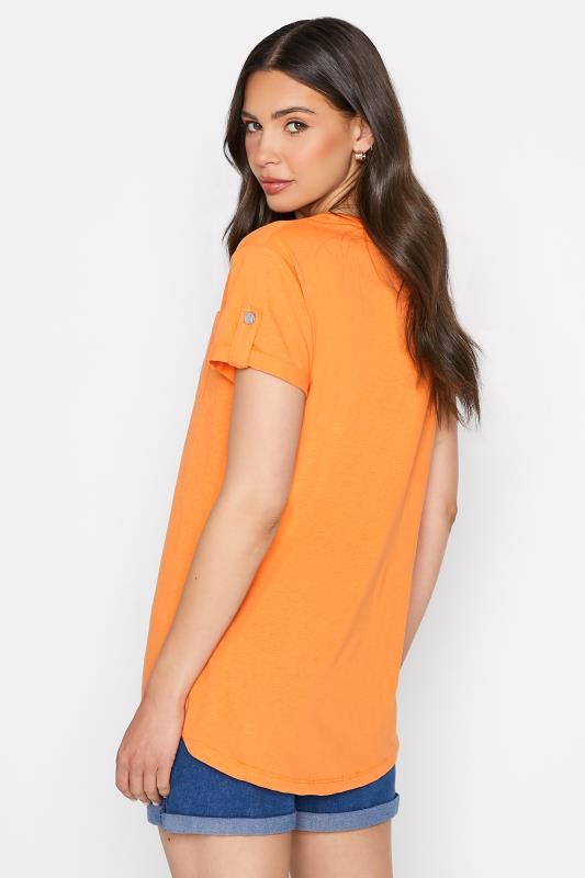 Tall Women's LTS Light Orange Short Sleeve Pocket T-Shirt | Long Tall Sally 3