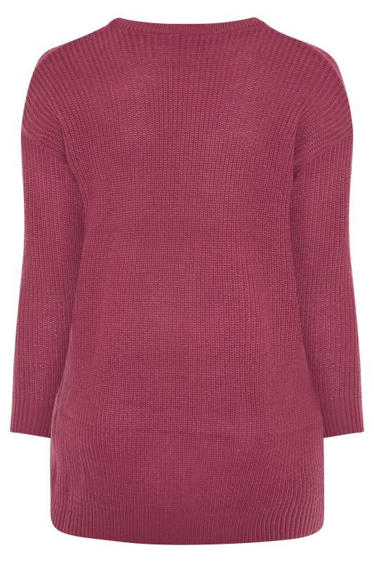 Curve Pink Knitted Jumper 6