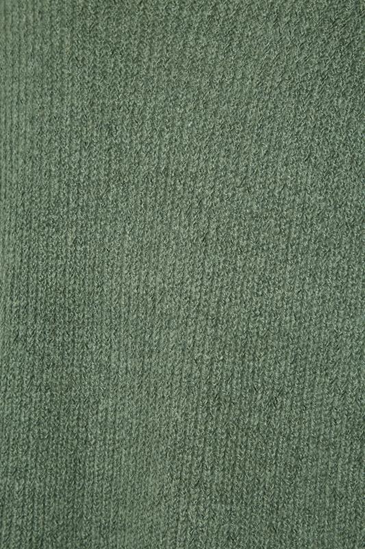Sage Green Balloon Sleeve Knitted Cardigan_S.jpg