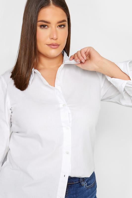 Tall Women's LTS White Cotton Shirt | Long Tall Sally  4