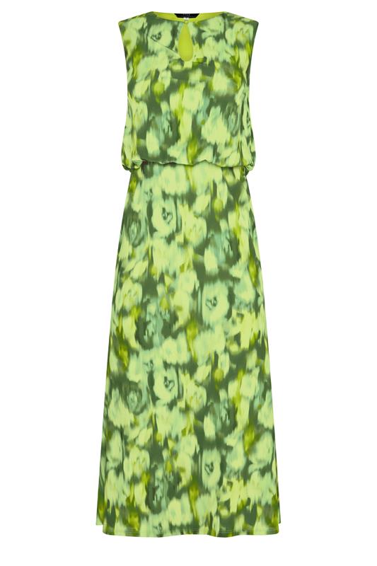 STAR Green Blurred Abstract Midi Dress | StarByJM 5