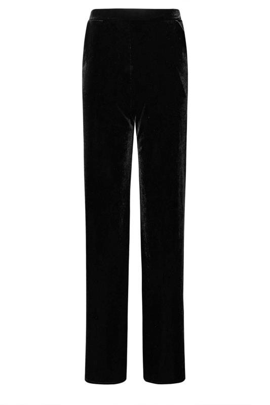 LTS Tall Women's Black Velvet Wide Leg Trousers | Long Tall Sally 5