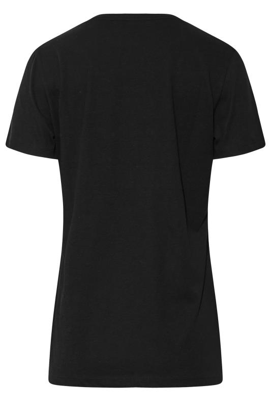 LTS Tall Black 'Fearless' Slogan T-Shirt 6