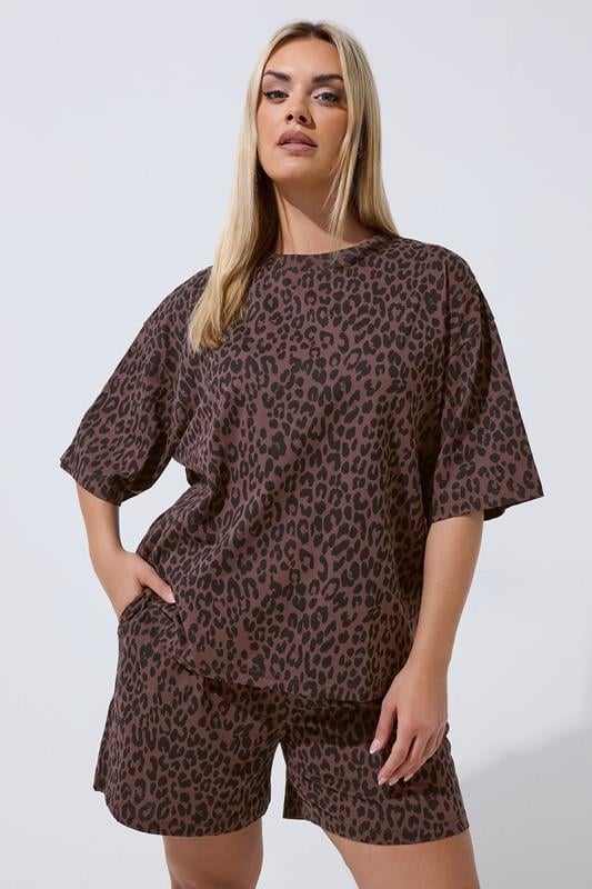  LIMITED COLLECTION Curve Chocoladebruin T-shirt