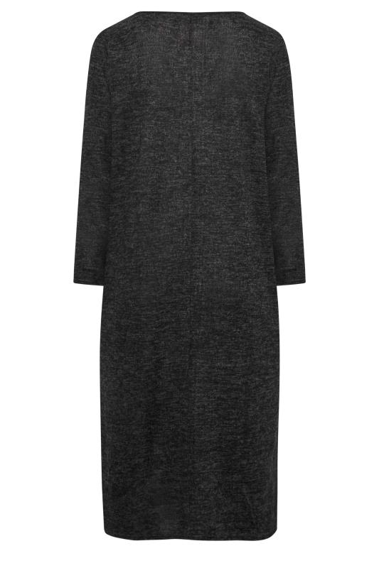 Plus Size Black Knitted Jumper Dress | Yours Clothing 6