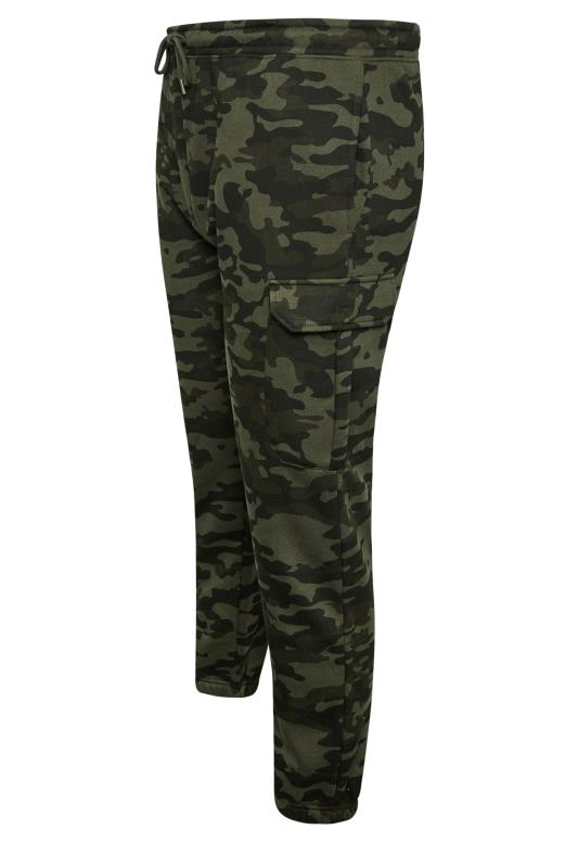 BadRhino Big & Tall Green Camo Print Cargo Joggers | BadRhino 7