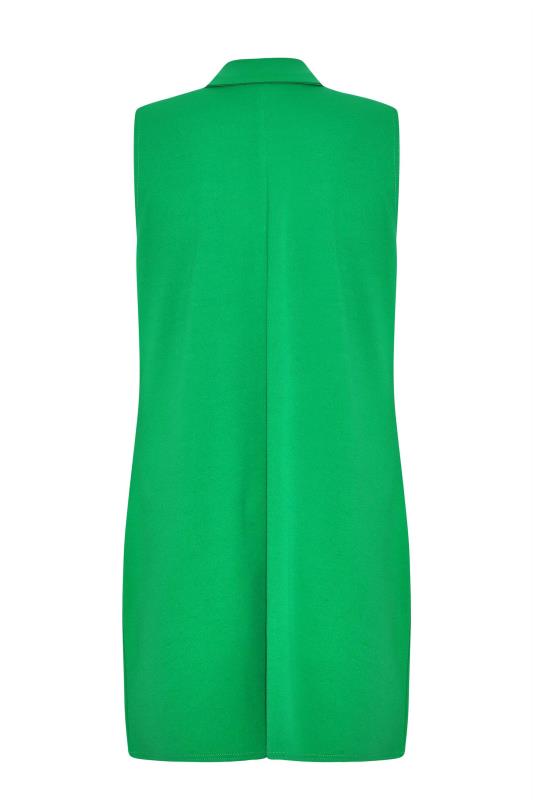 LIMITED COLLECTION Curve Apple Green Button Front Sleeveless Blazer_Y.jpg