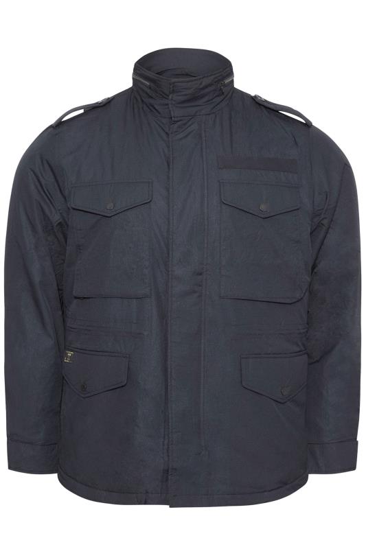  Grande Taille SUPERDRY Big & Tall Navy Blue Miltary Jacket