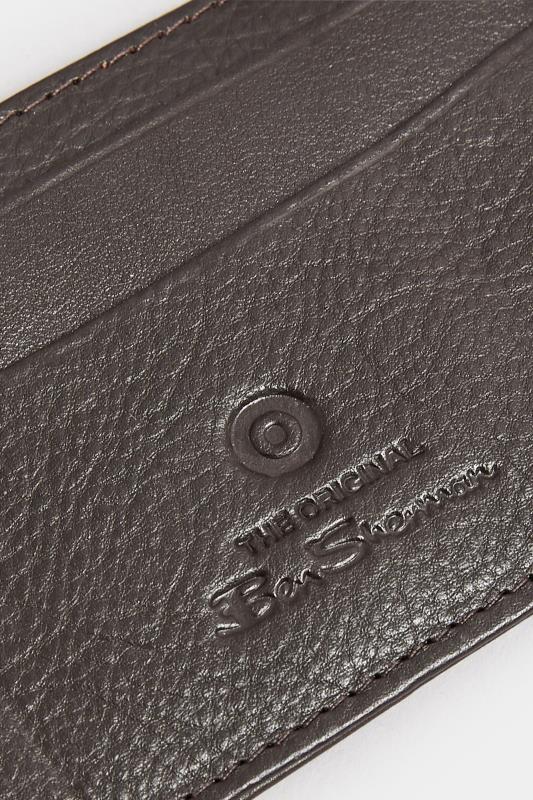 BEN SHERMAN Brown Leather 'Koki' Cardholder| BadRhino 3